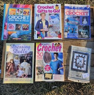 Collection of Crochet and Doll Craft Books